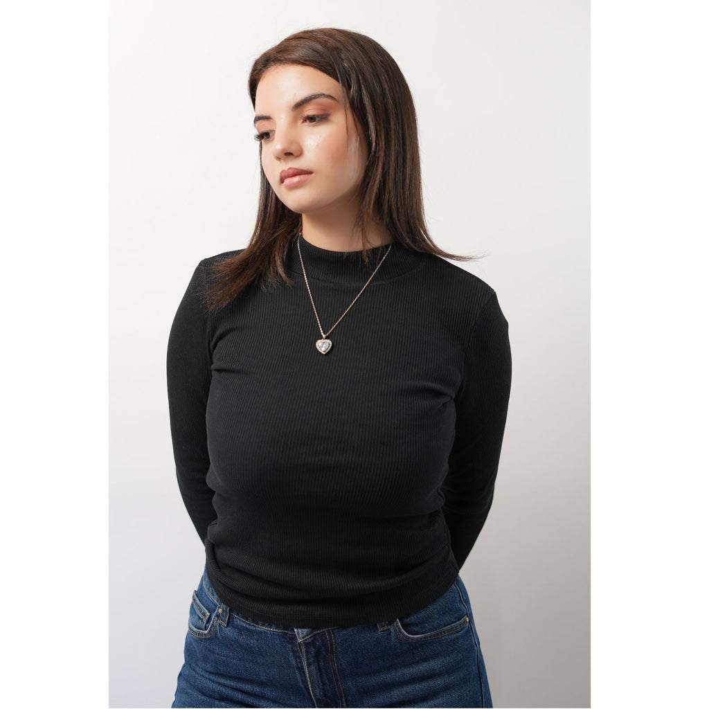 Pull 100 % Coton – Noir