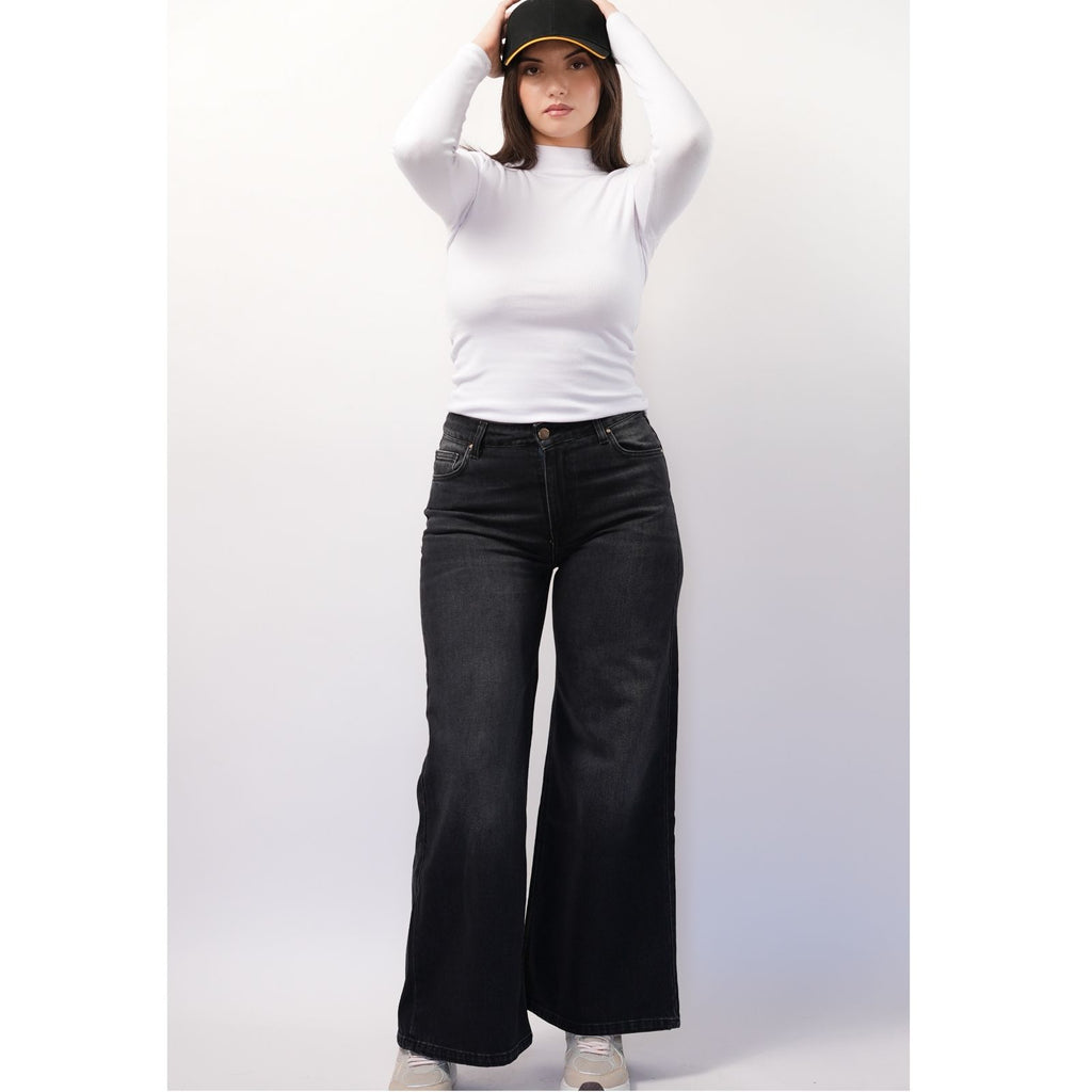 Pantalon Denim Dark Gris