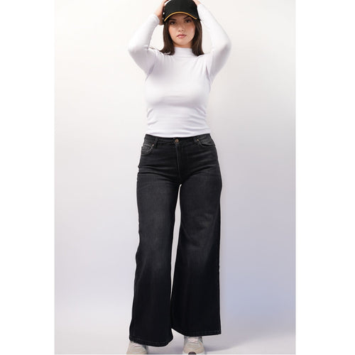 Pantalon Denim Dark Gris