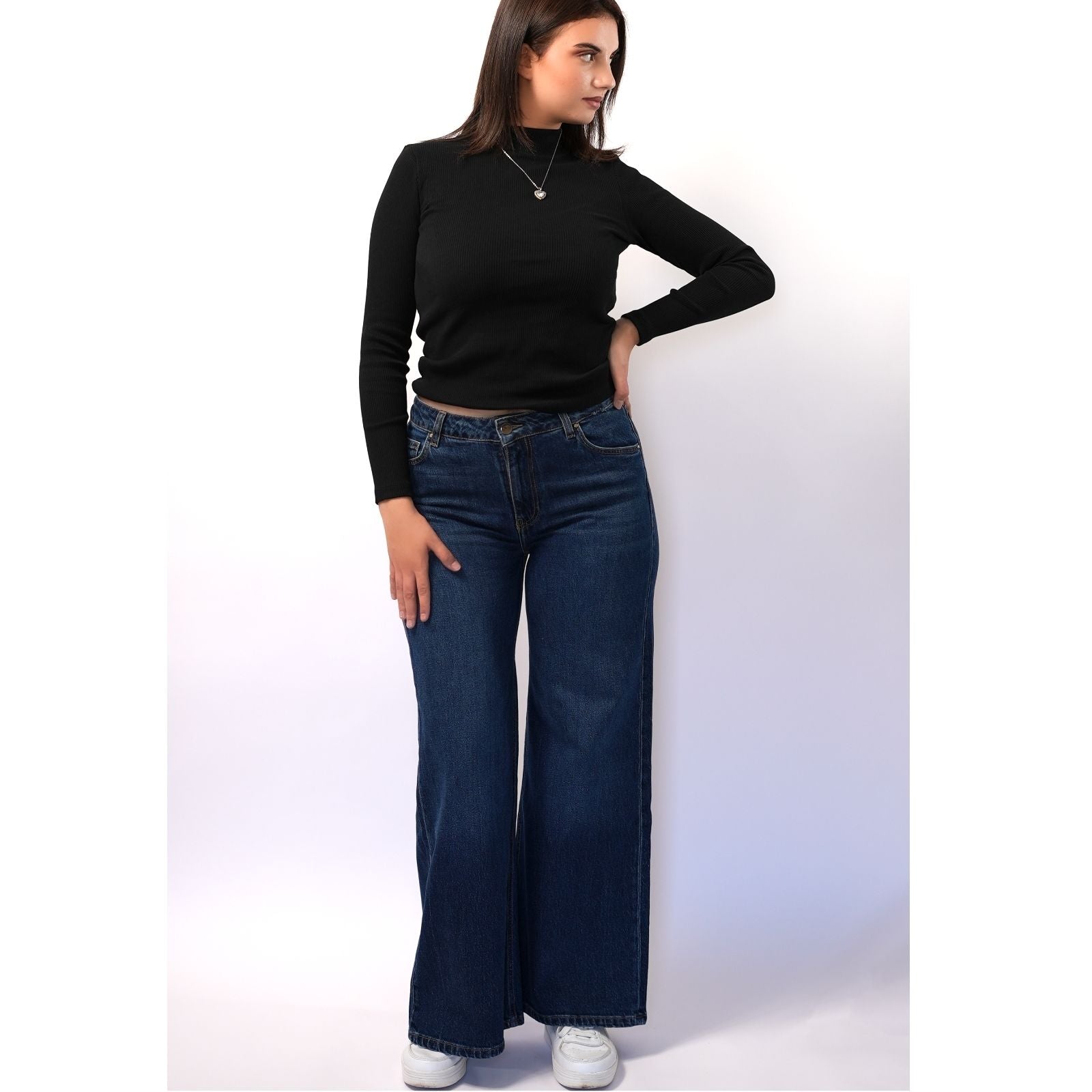 Pantalon en denim Medium - Bleu