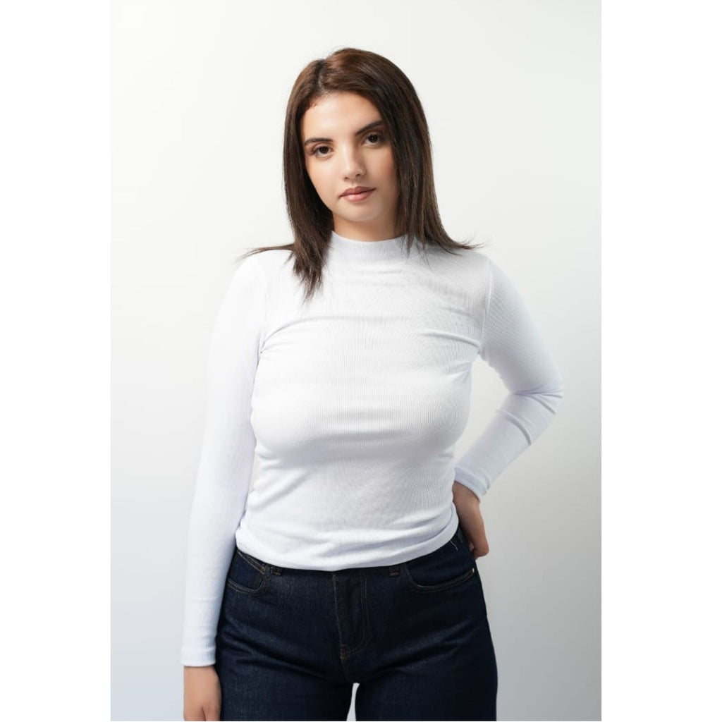Pull 100 % Coton – Blanc