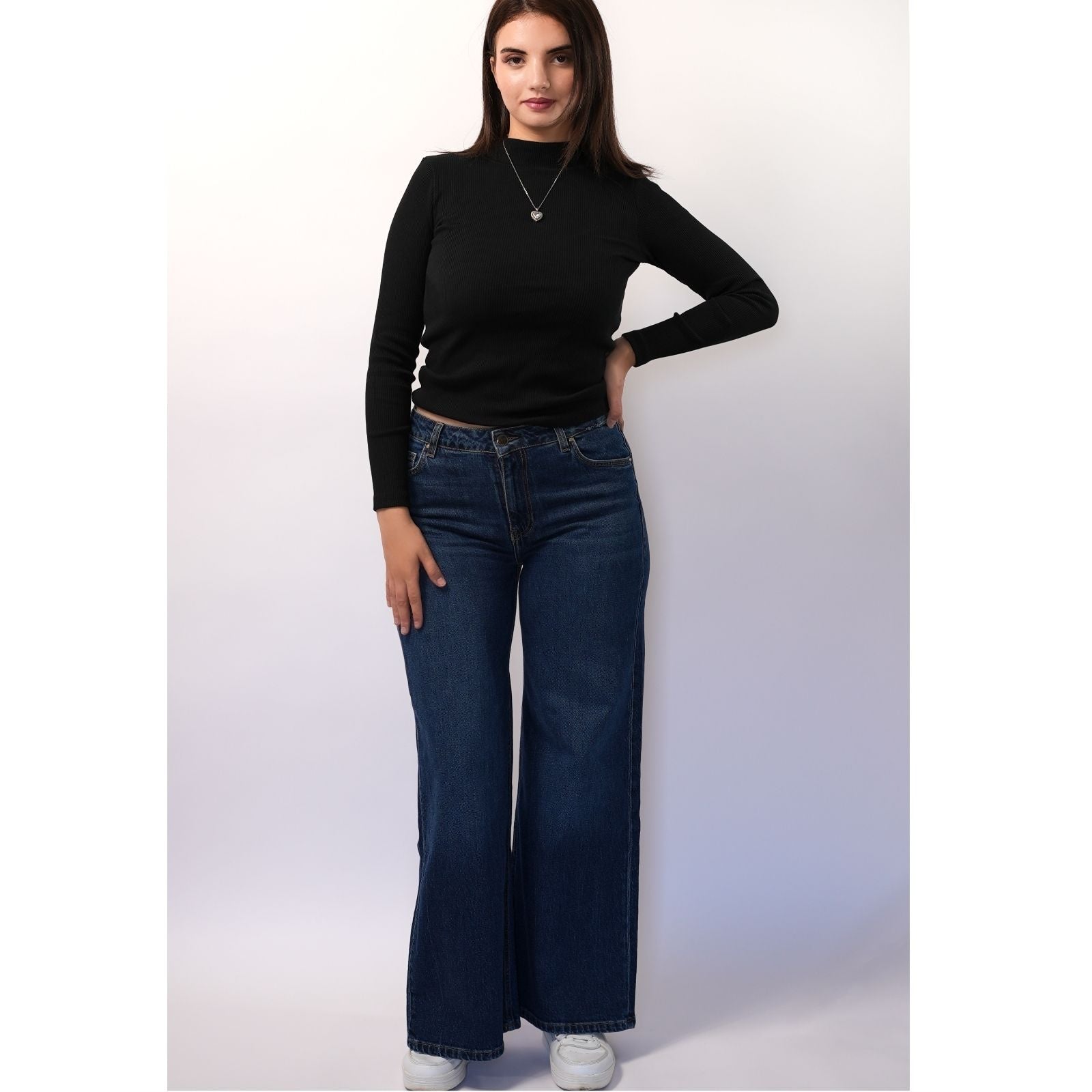Pantalon en denim Medium - Bleu