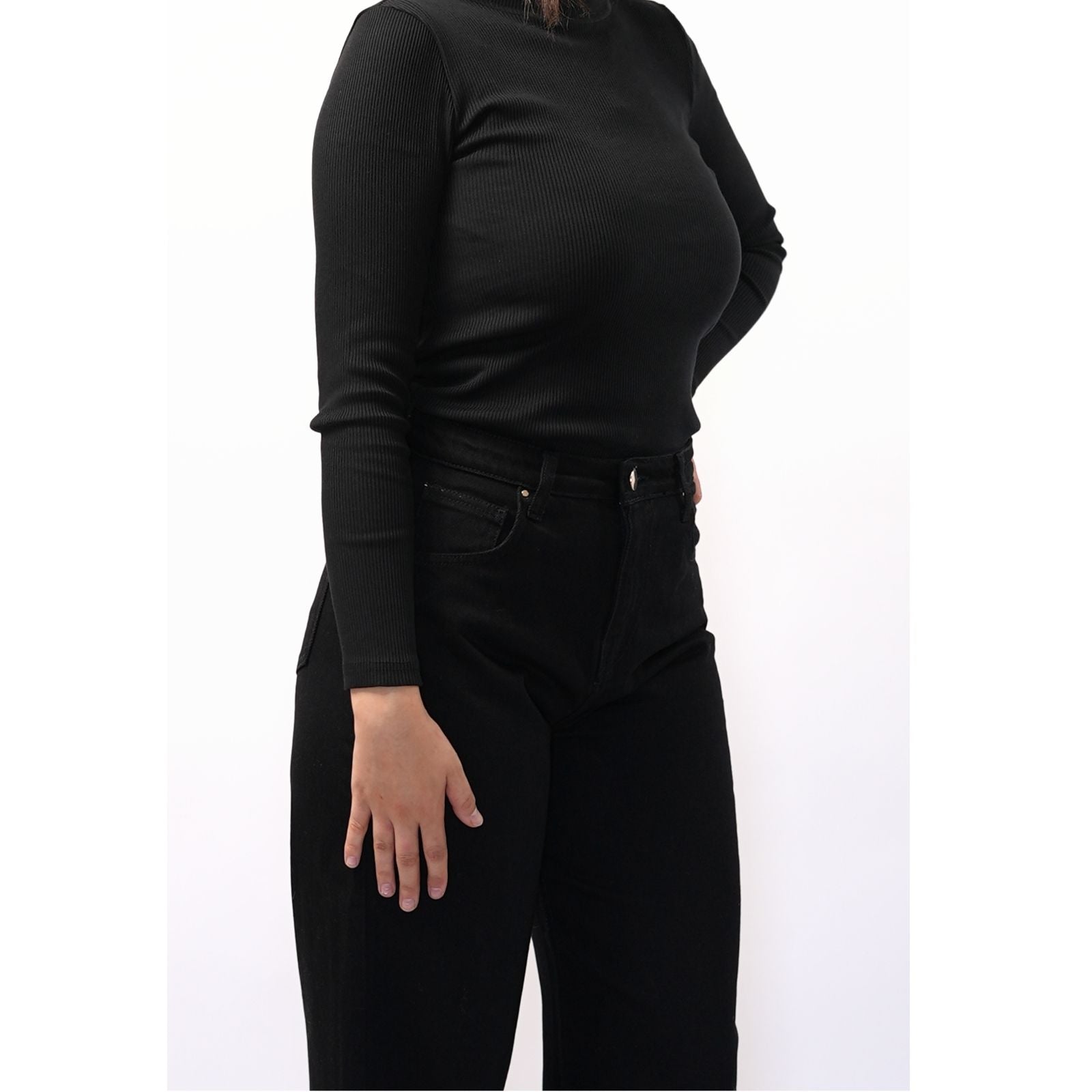 Pull 100 % Coton – Noir