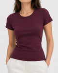 T shirt Rouge Bordeaux