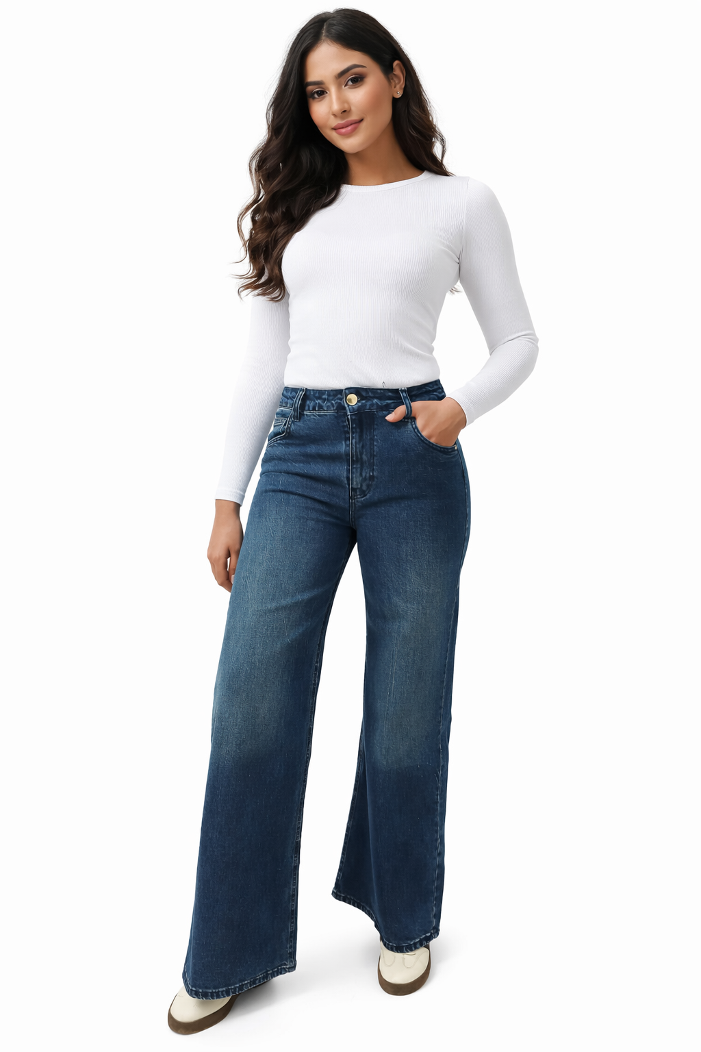Pantalon Denim Medium Bleu / Dirty