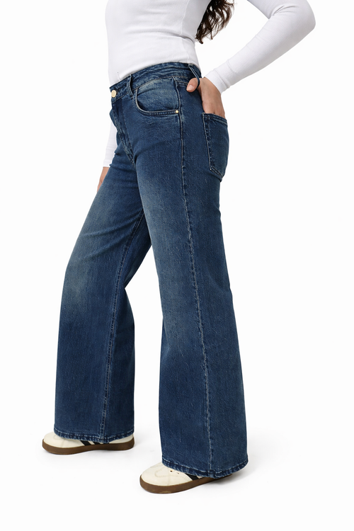 Pantalon Denim Medium Bleu / Dirty