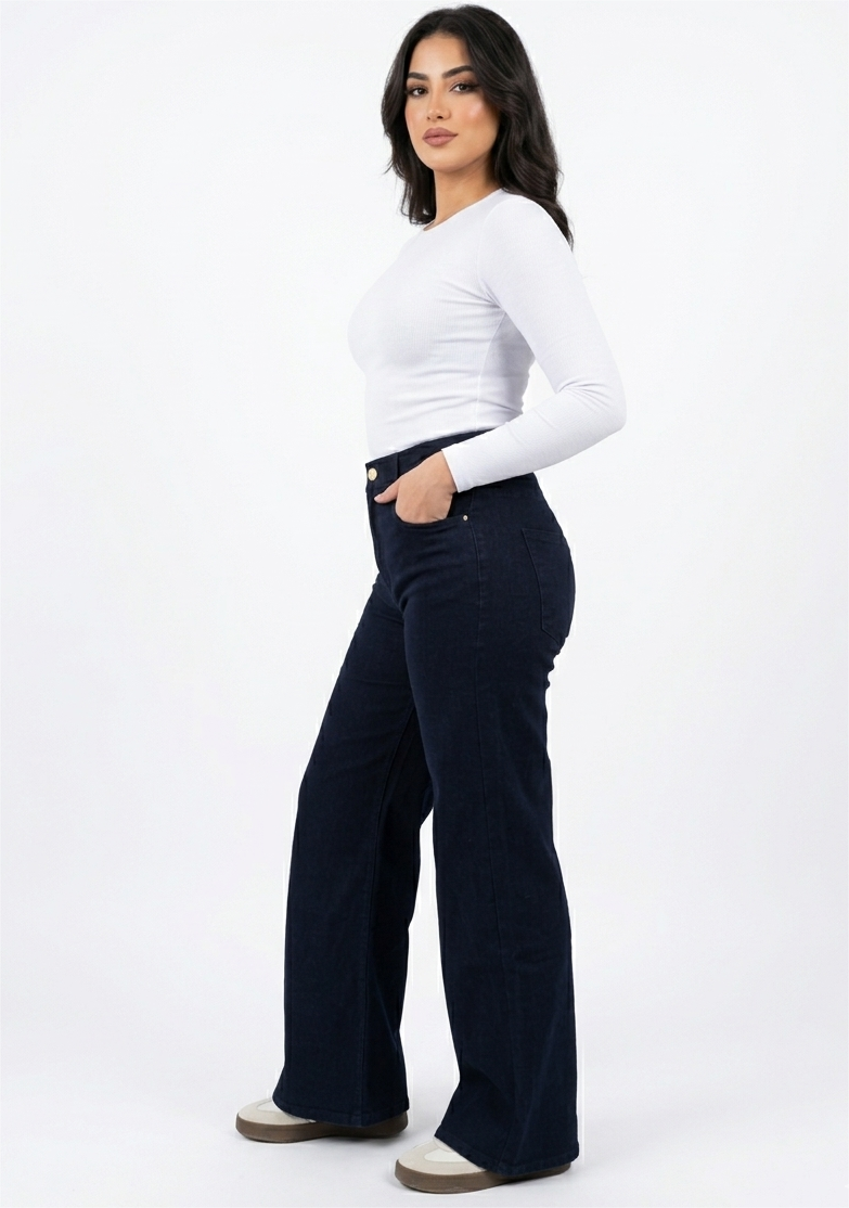 Pantalon en Denim stretch Dark Bleu Black