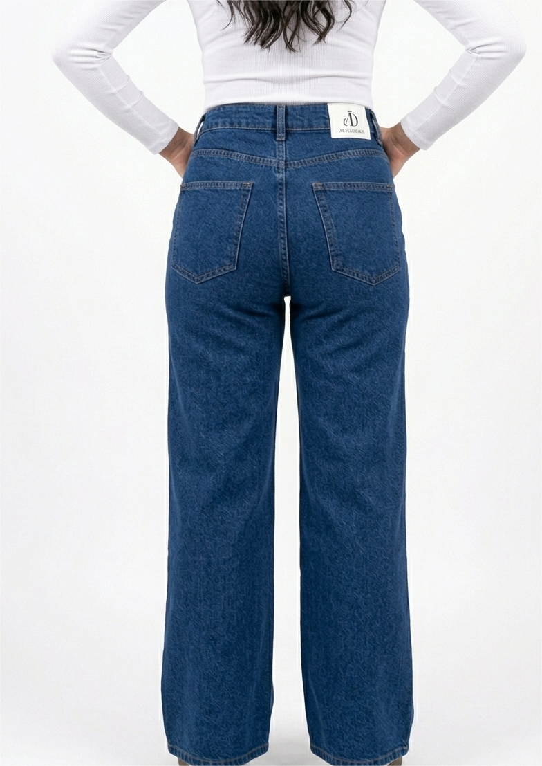 Pantalon Denim Stretch  Medium Bleu