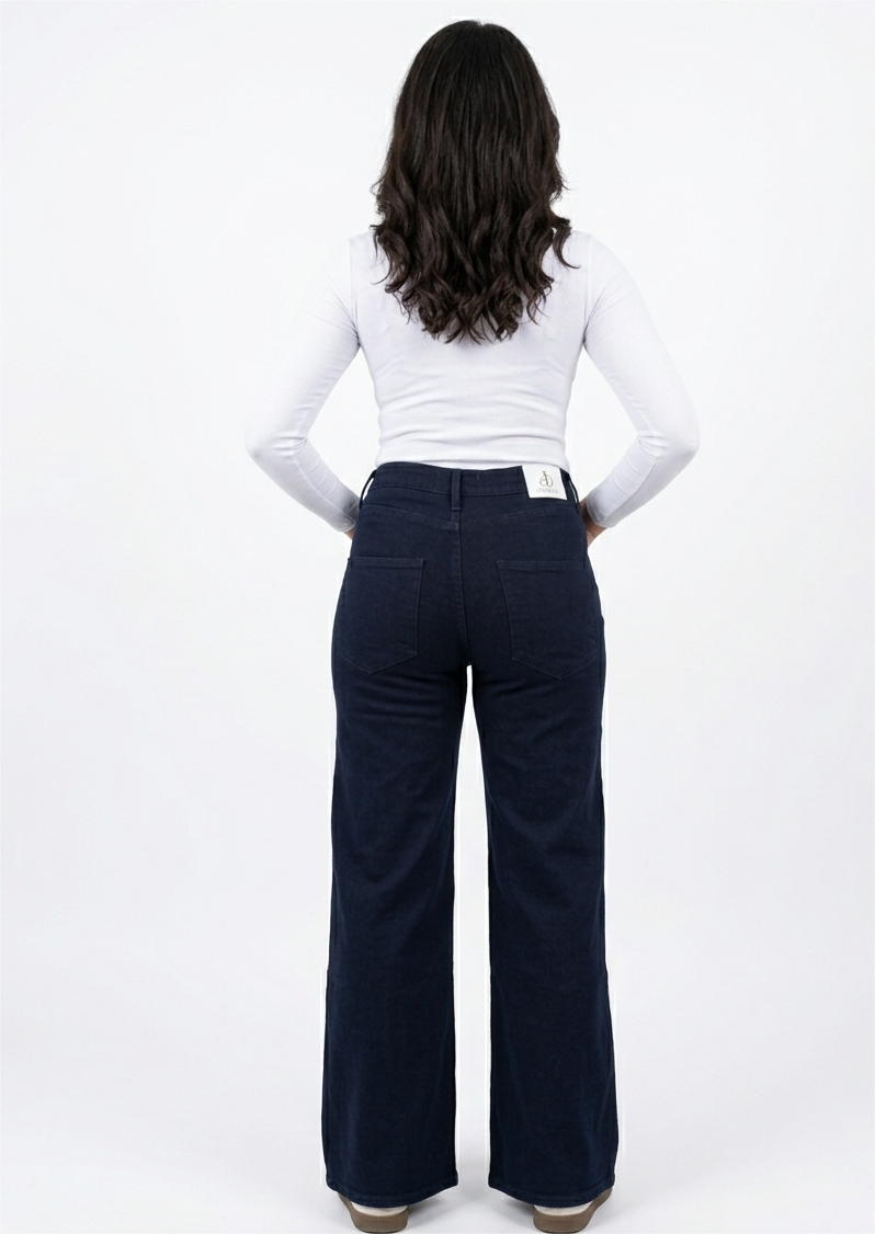 Pantalon en Denim stretch Dark Bleu Black