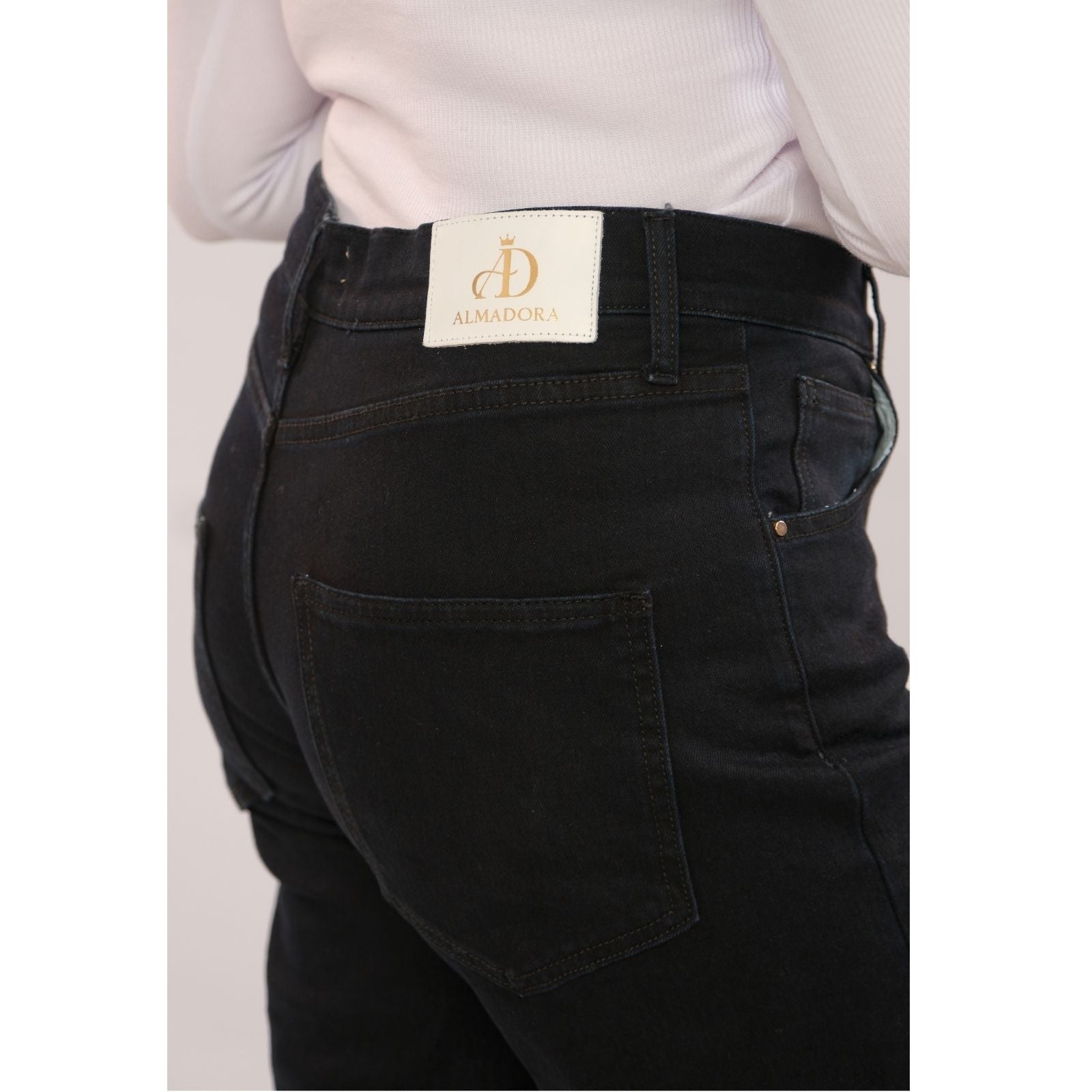 Pantalon en Denim stretch Dark Bleu Black
