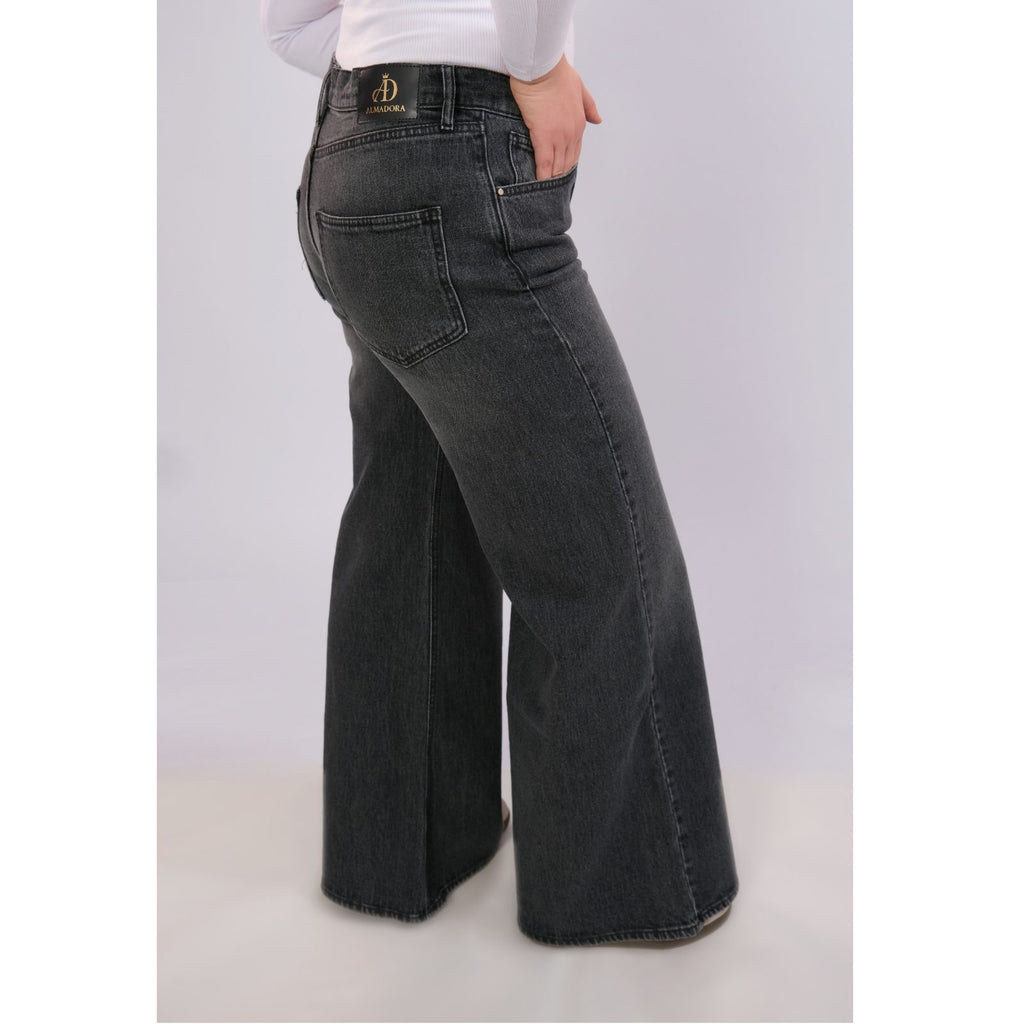 Pantalon en Denim Confort  Medium Gris