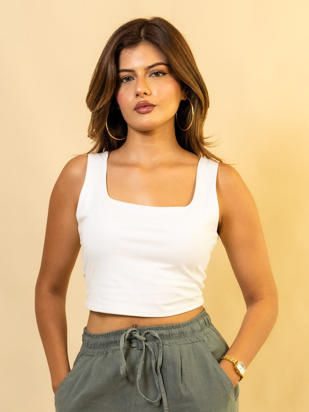 Débardeur Blanc 100% Coton