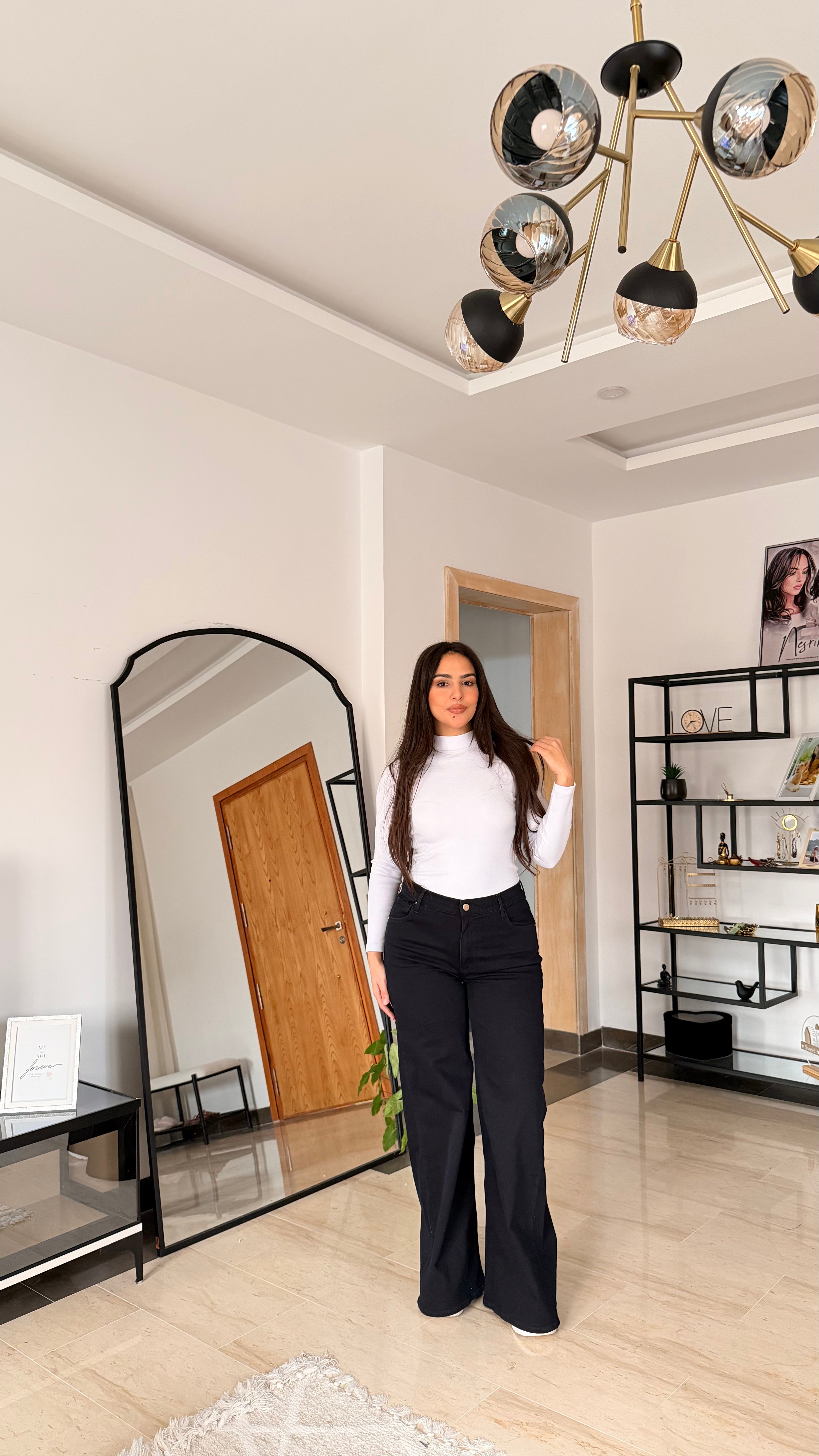 Pantalon en Denim stretch Dark Bleu Black