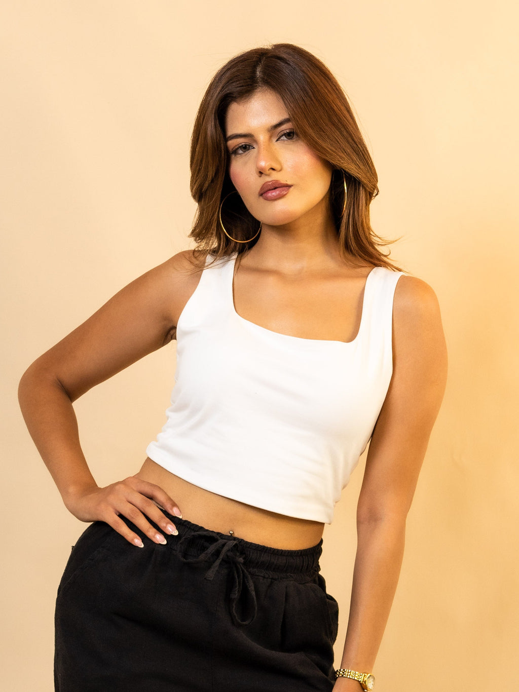 Débardeur Blanc 100% Coton